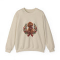 Poodle Wreath Football Crewneck Sweatshirt