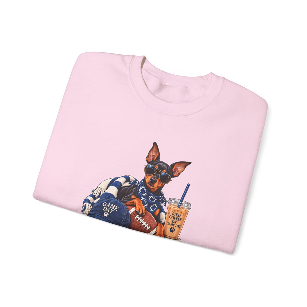 Doberman Football Crewneck Sweatshirt
