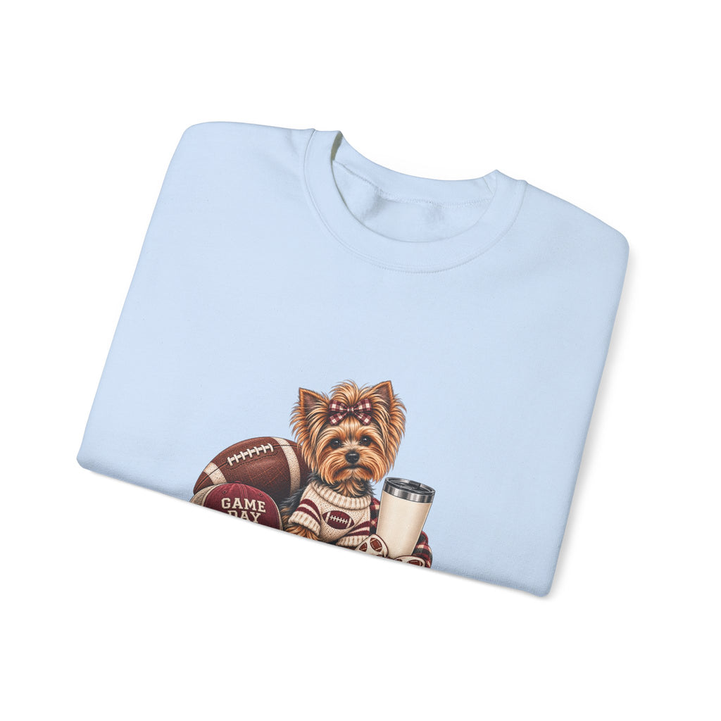 Yorkie Football Crewneck Sweatshirt