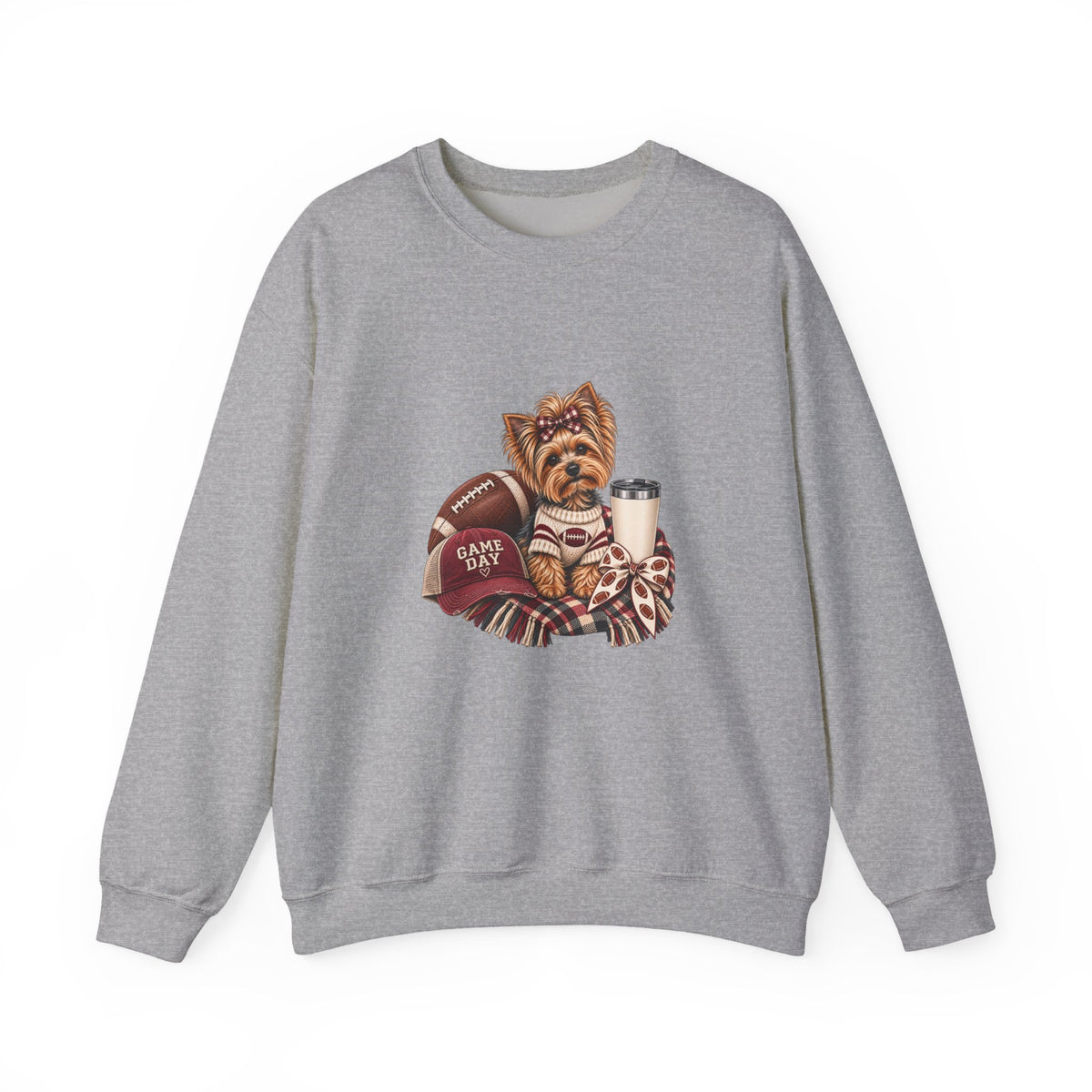 Yorkie Football Crewneck Sweatshirt
