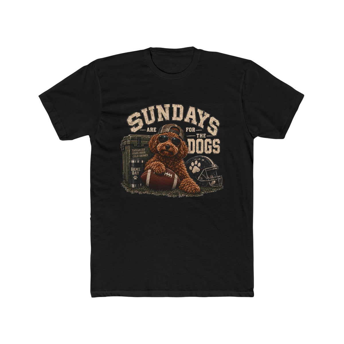 Sundays Are For The Dogs Graphic Tee — Crew Shirt