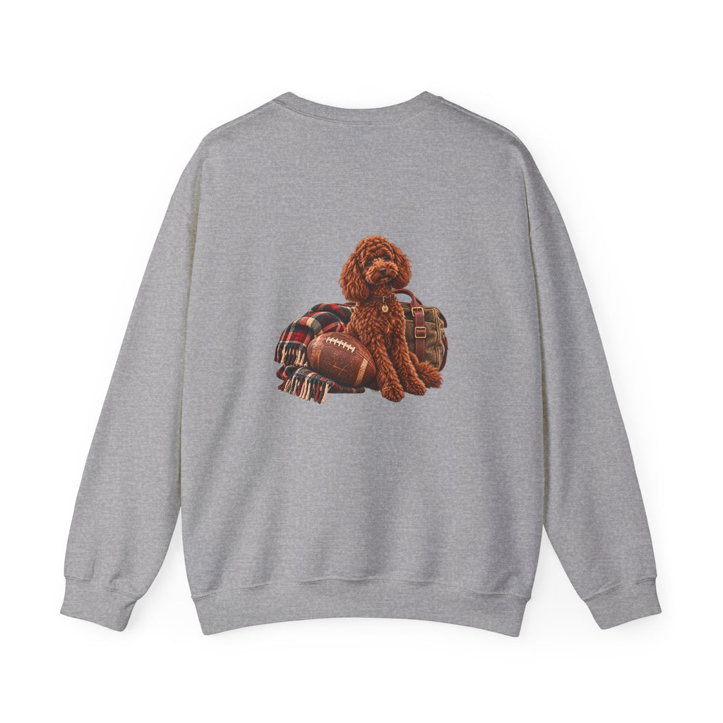 Poodle Football Crewneck Sweatshirt