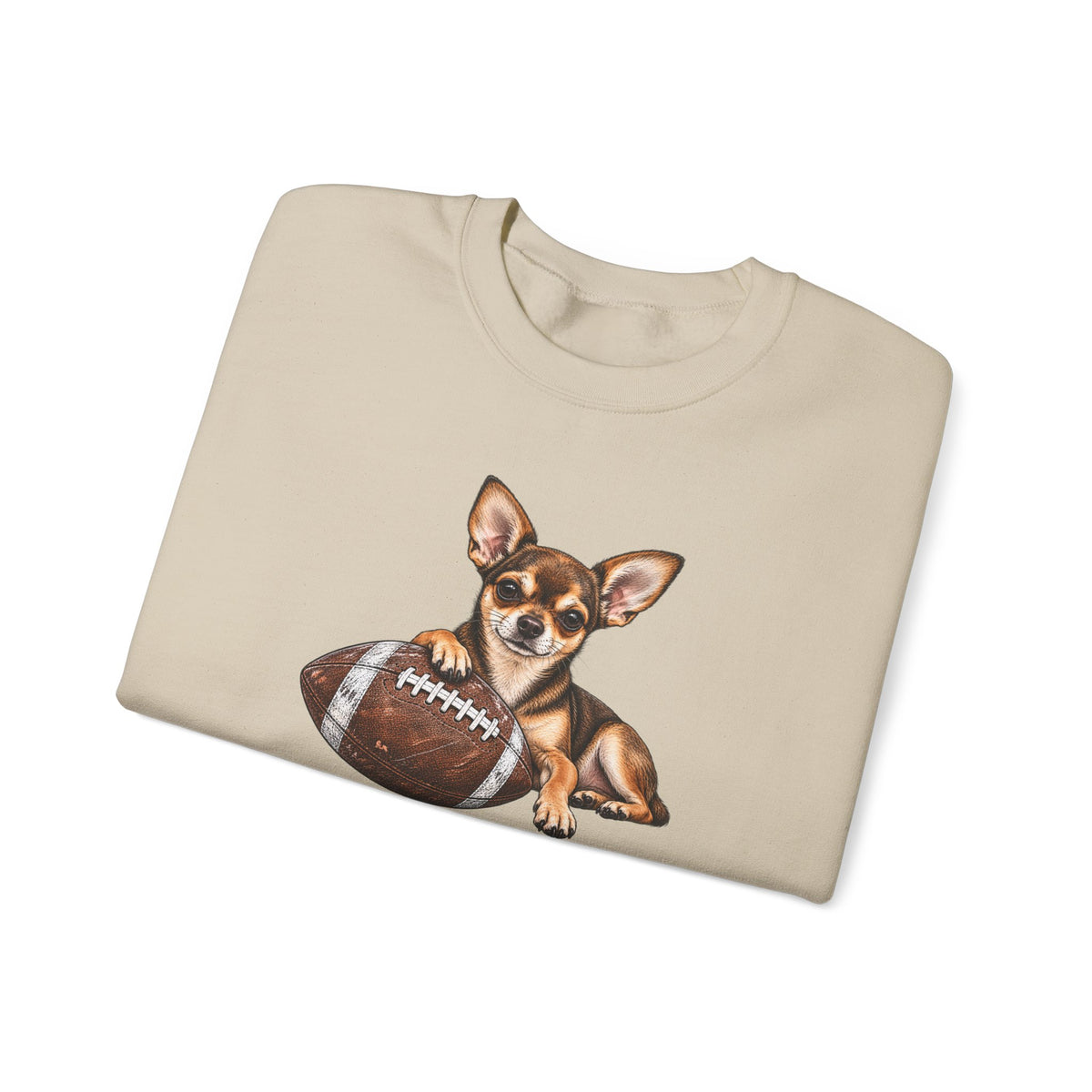 Chihuahua Football Crewneck Sweatshirt