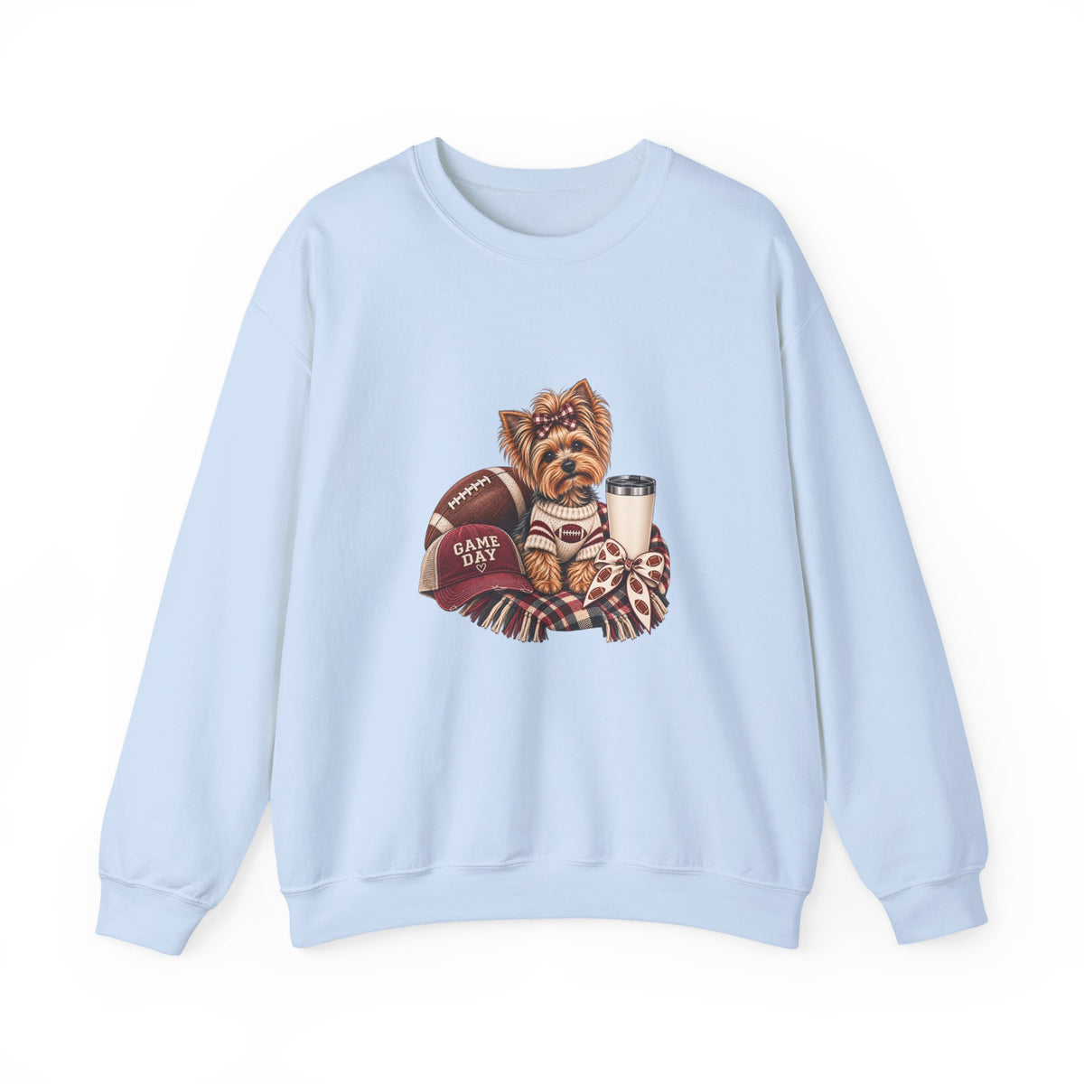 Yorkie Football Crewneck Sweatshirt