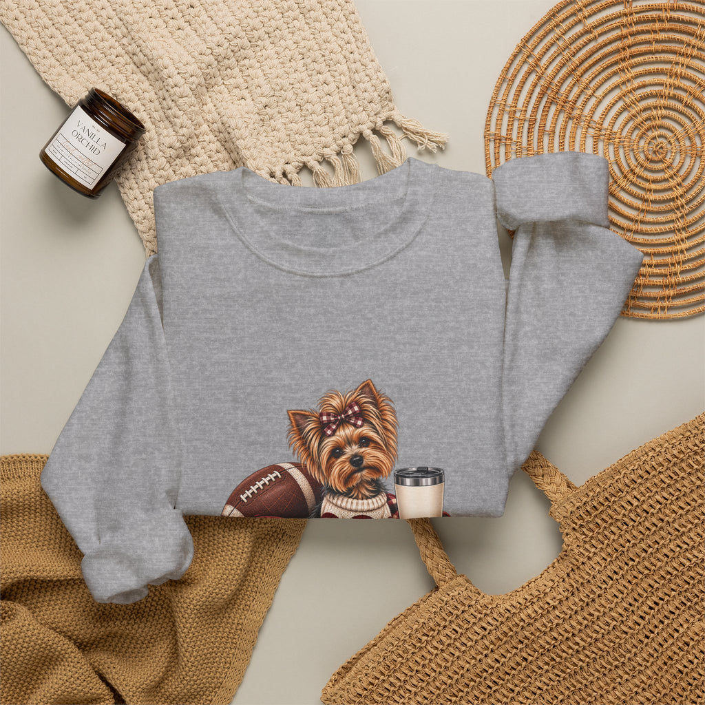 Yorkie Football Crewneck Sweatshirt