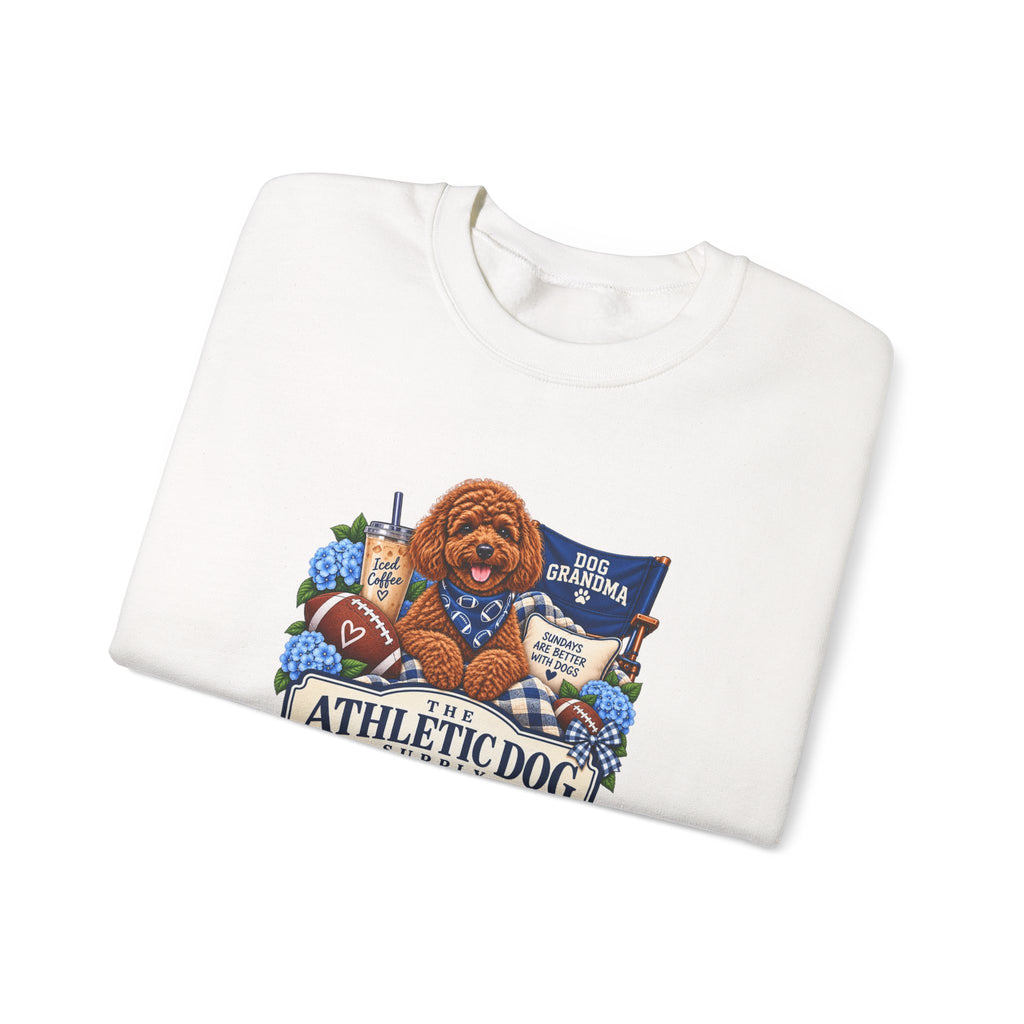 Dog Grandma Football Crewneck Sweatshirt