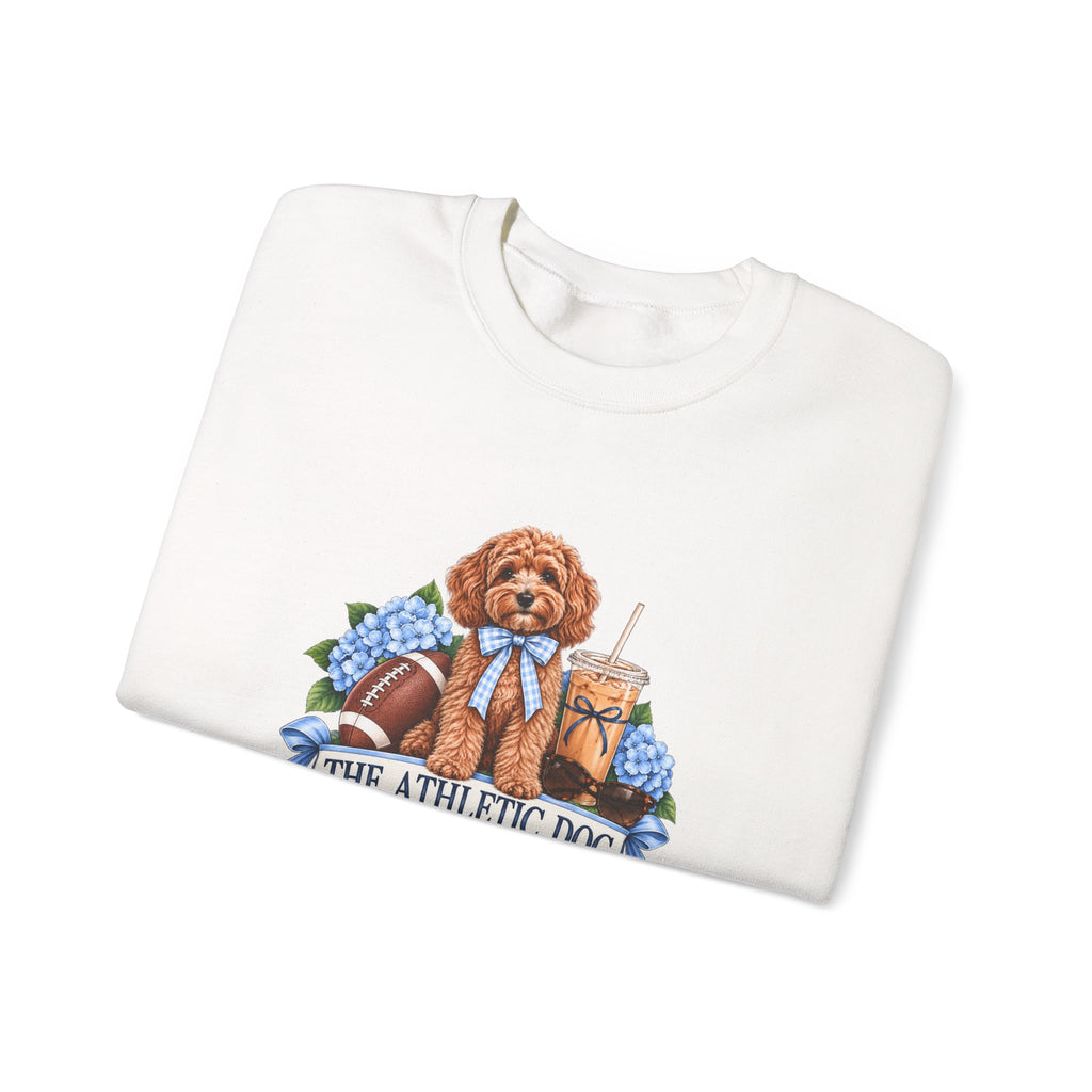 Dog Mom Football Crewneck Sweatshirt