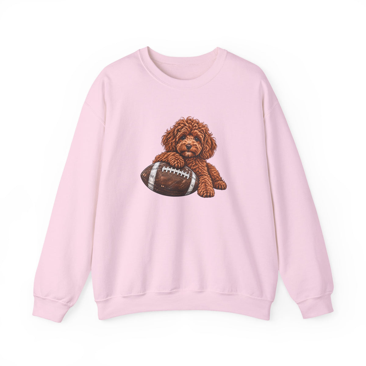 Poodle Football Crewneck Sweatshirt