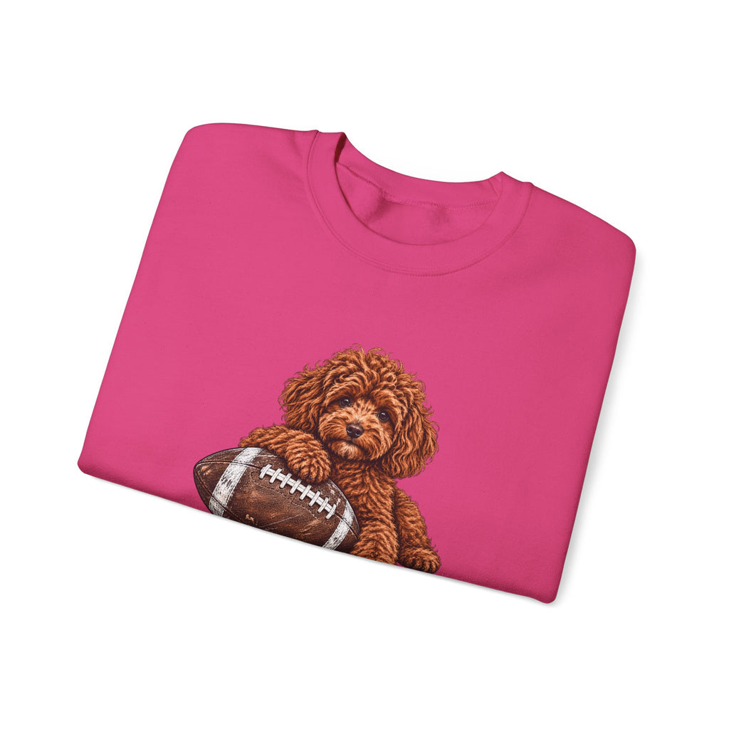 Poodle Football Crewneck Sweatshirt