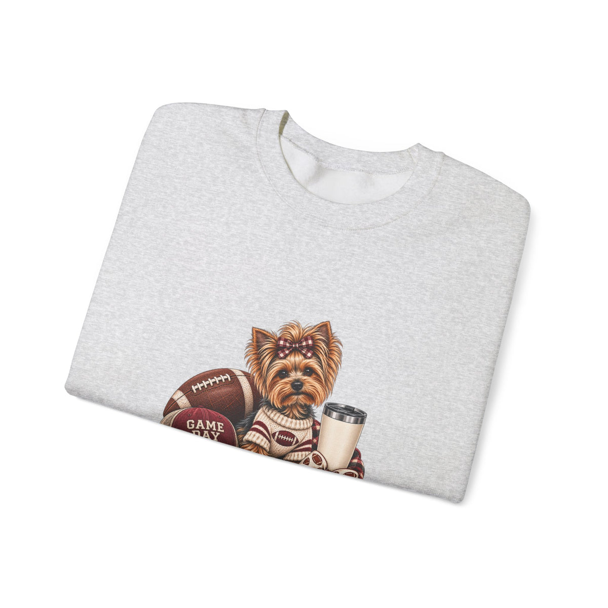 Yorkie Football Crewneck Sweatshirt