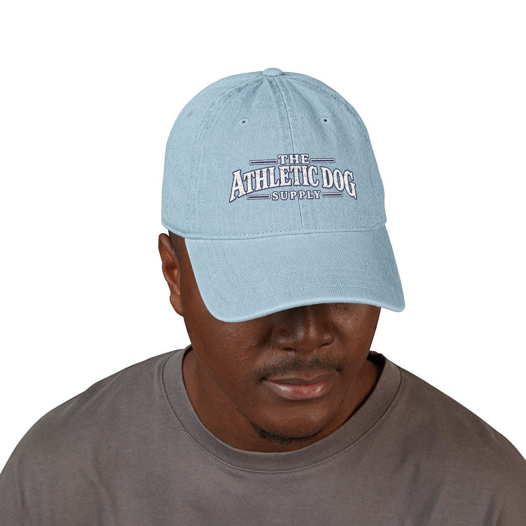 Embroidered Denim Hat — "The Athletic Dog Supply" Classic Baseball Cap