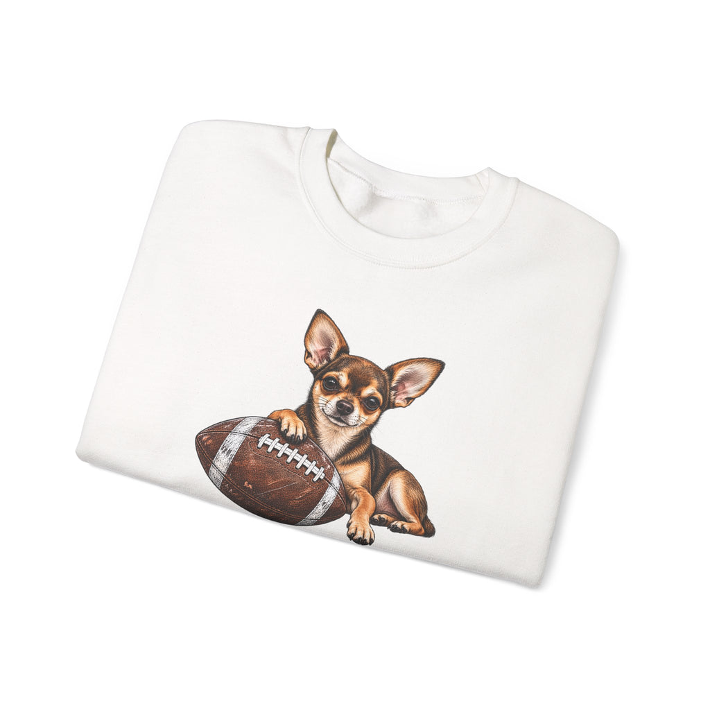 Chihuahua Football Crewneck Sweatshirt