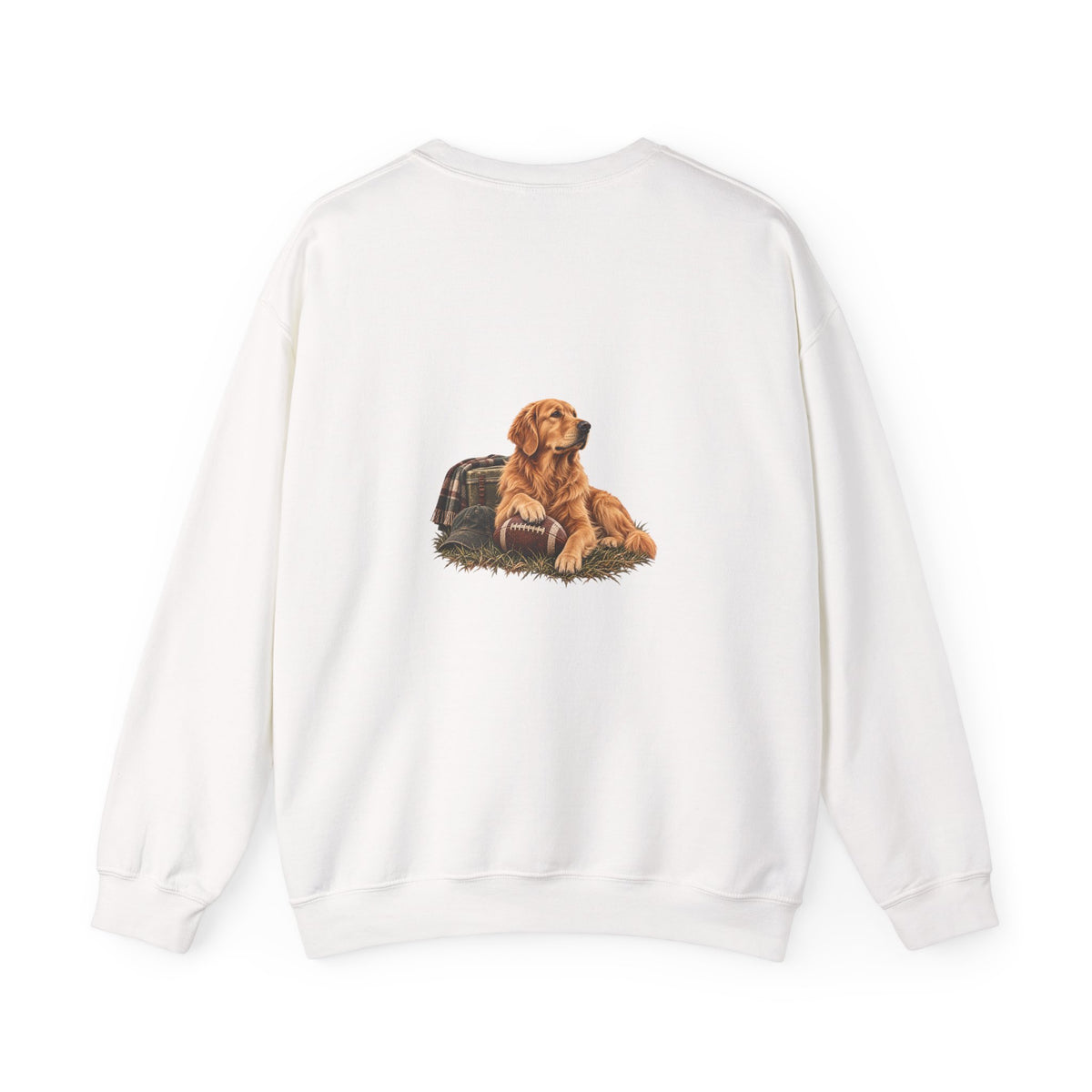 Golden Retriever Football Crewneck Sweatshirt