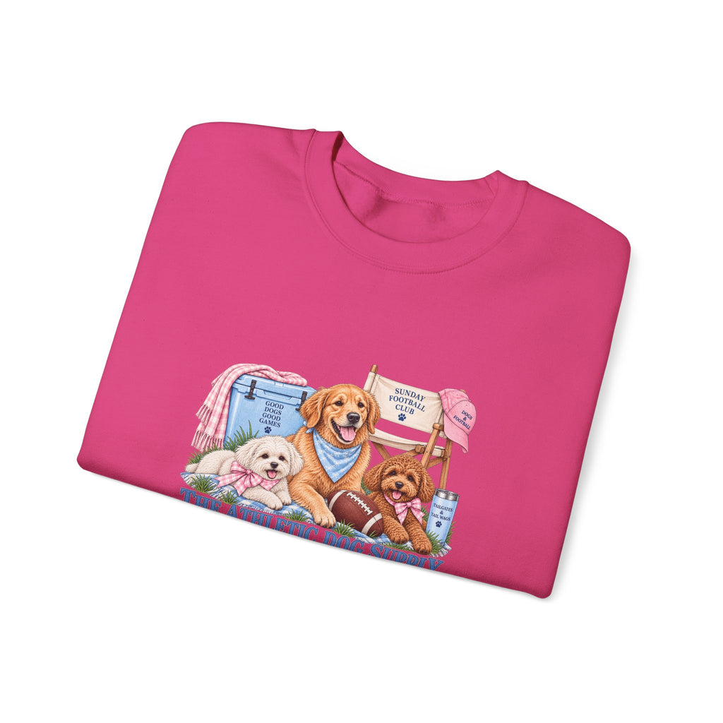 Dog Trio Football Crewneck Sweatshirt
