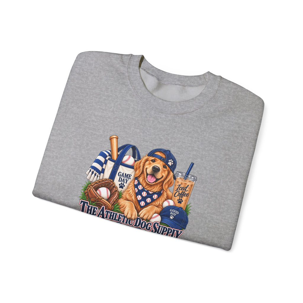 Golden Retriever Baseball Crewneck Sweatshirt