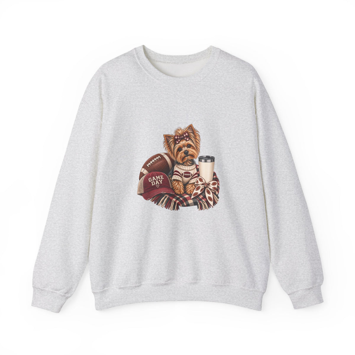 Yorkie Football Crewneck Sweatshirt