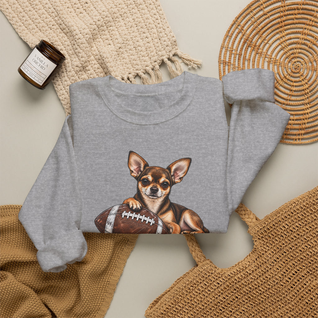 Chihuahua Football Crewneck Sweatshirt