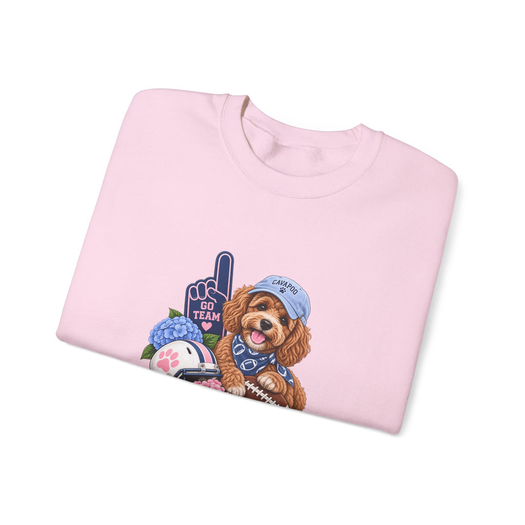 Cavapoo Football Crewneck Sweatshirt