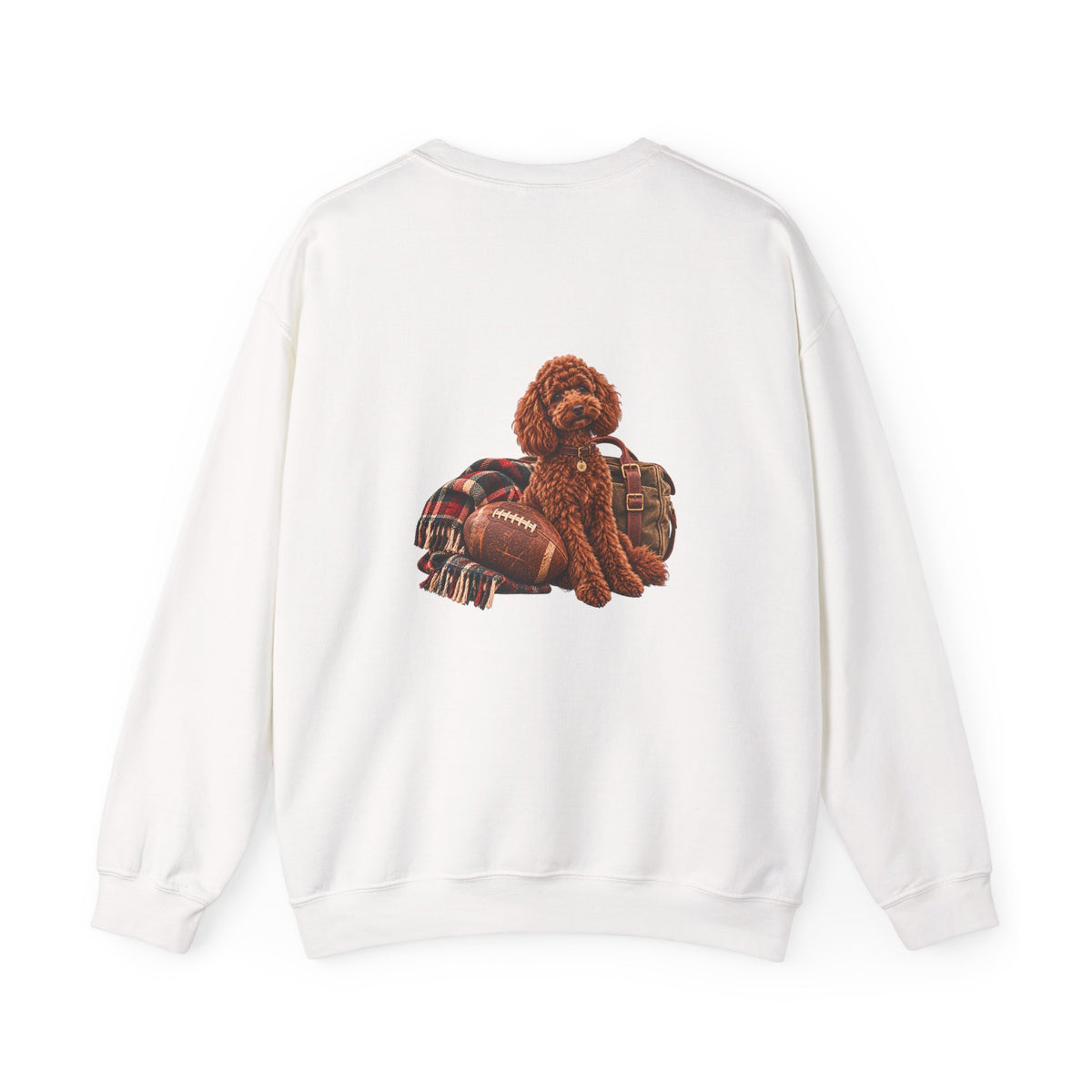 Poodle Football Crewneck Sweatshirt