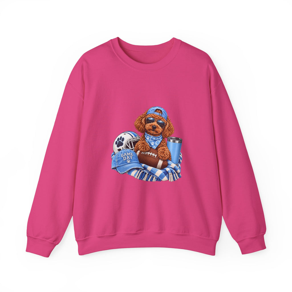 Toy Poodle Football Crewneck Sweatshirt