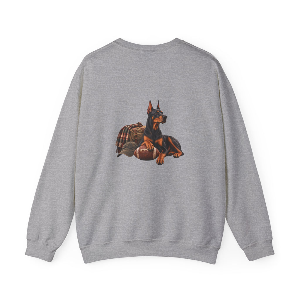 Doberman Football Crewneck Sweatshirt