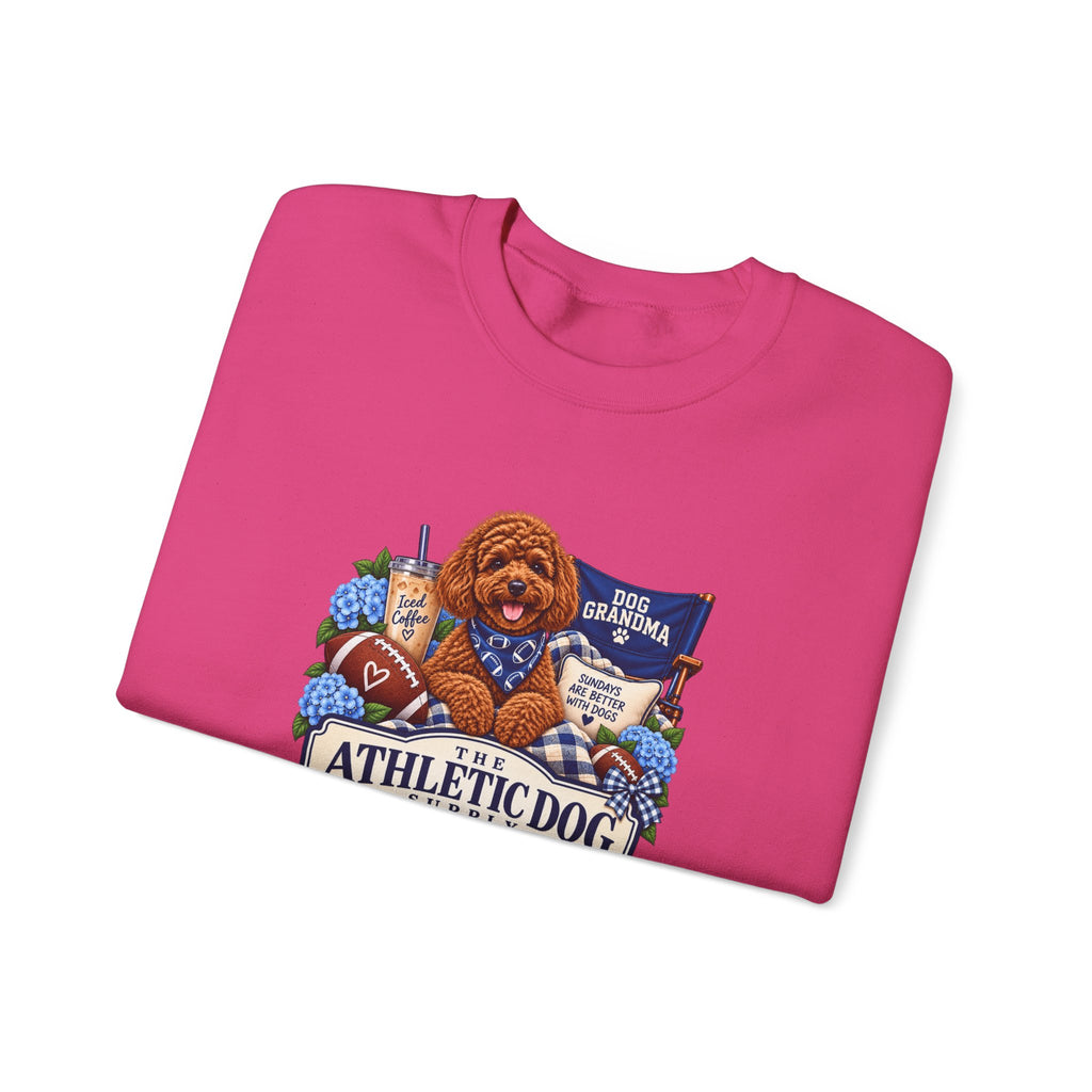 Dog Grandma Football Crewneck Sweatshirt