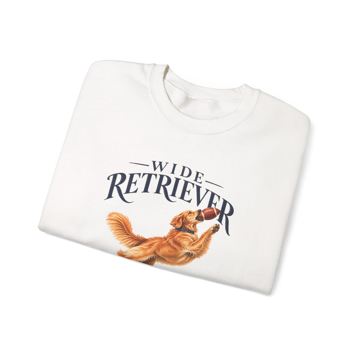 Wide Retriever Football Crewneck Sweatshirt
