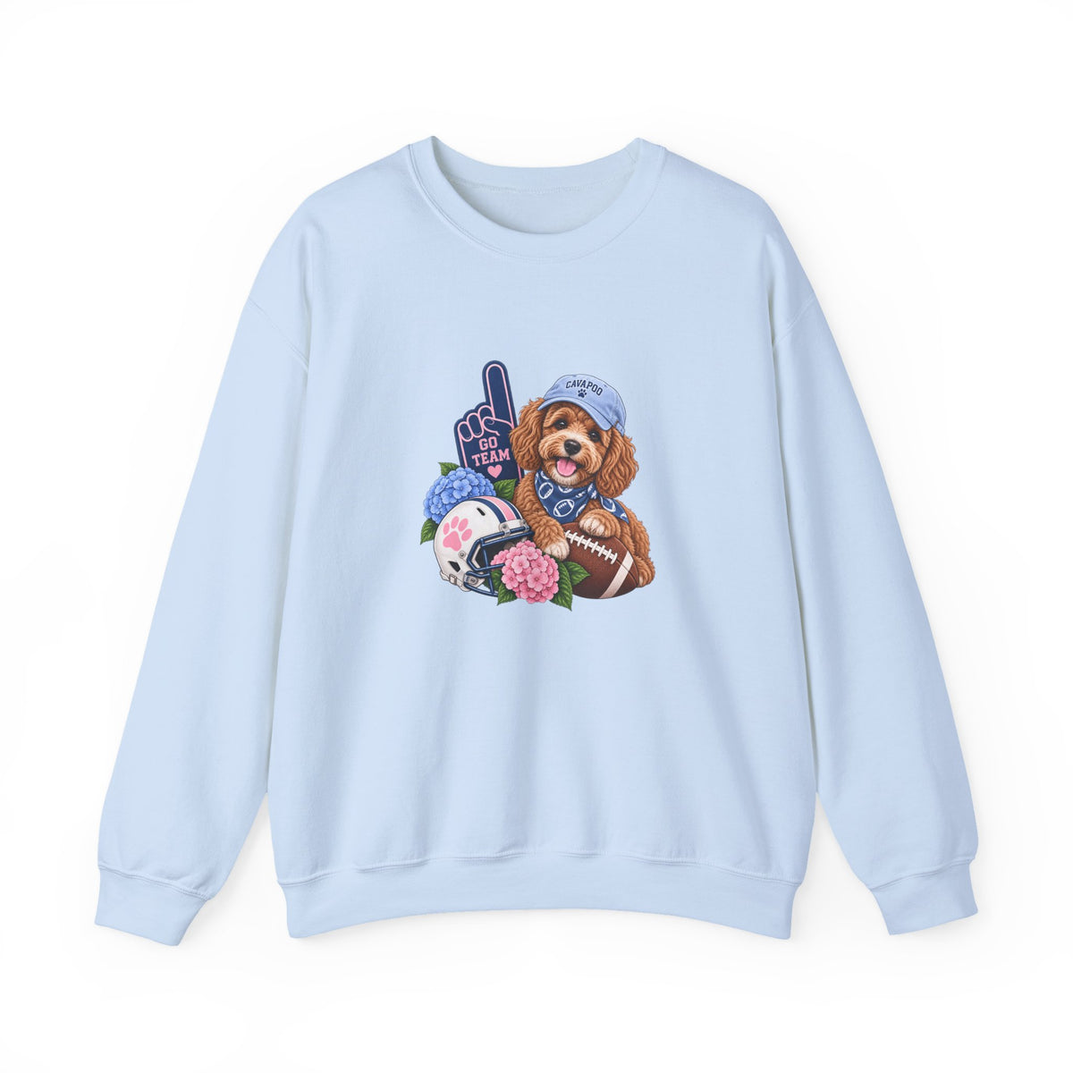 Cavapoo Football Crewneck Sweatshirt