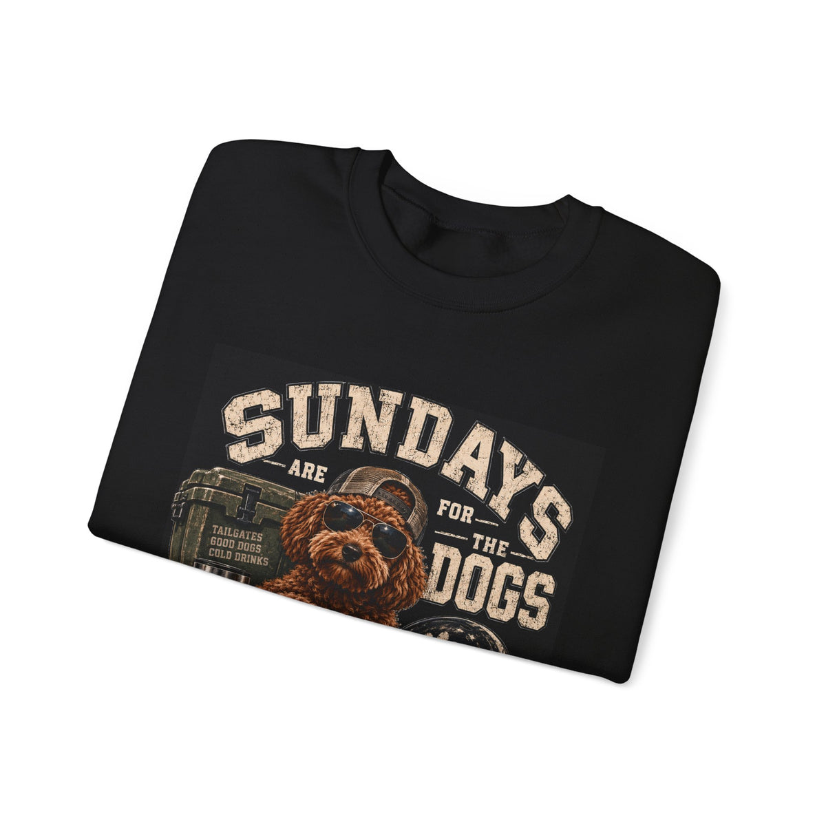 Sundays Are for the Dogs Football Crewneck Sweatshirt