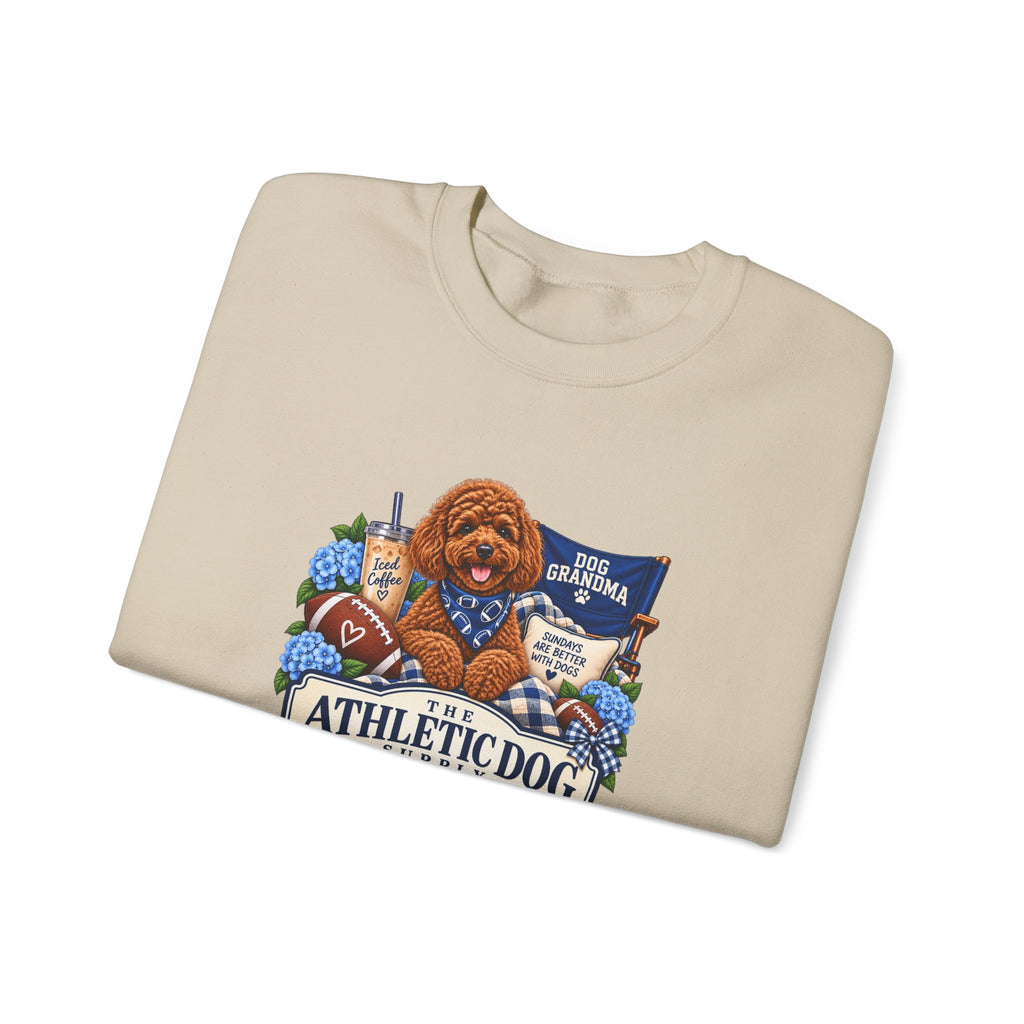 Dog Grandma Football Crewneck Sweatshirt