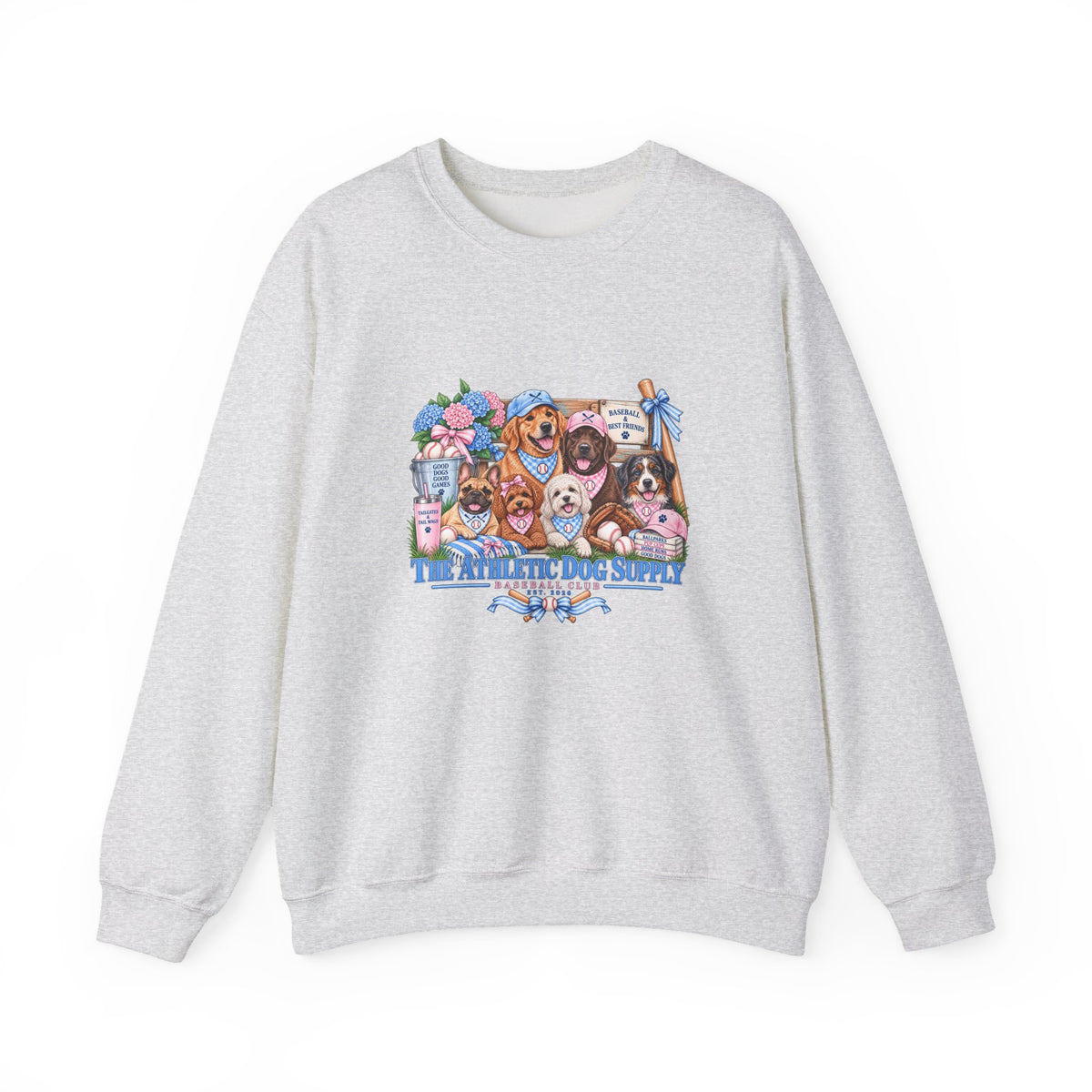 Dog Lover Baseball Crewneck Sweatshirt