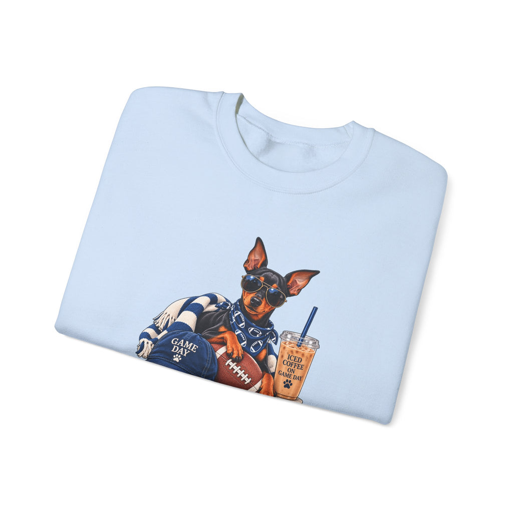 Doberman Football Crewneck Sweatshirt
