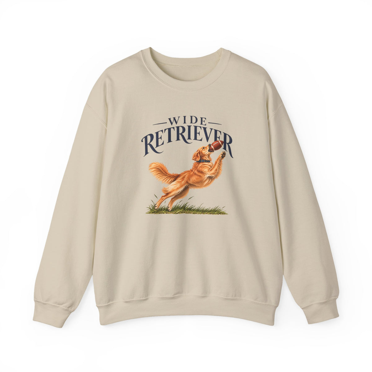 Wide Retriever Football Crewneck Sweatshirt