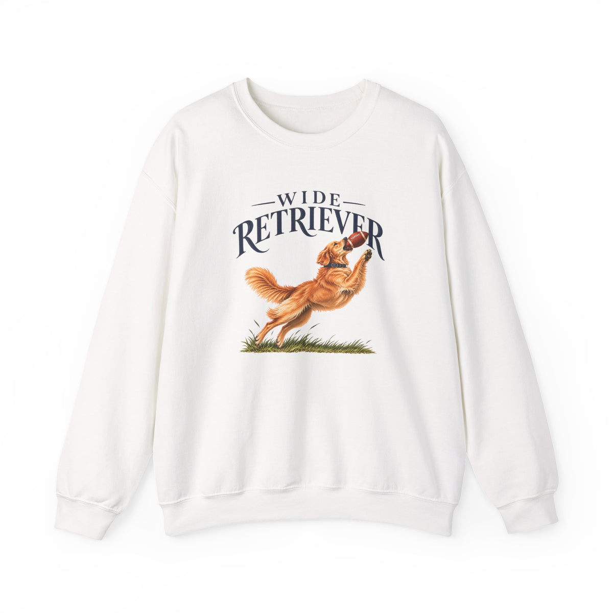 Wide Retriever Football Crewneck Sweatshirt