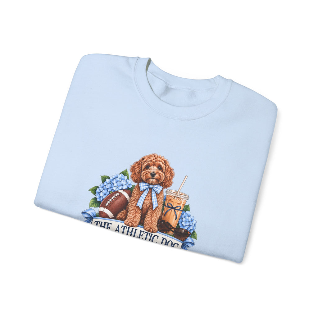 Dog Mom Football Crewneck Sweatshirt