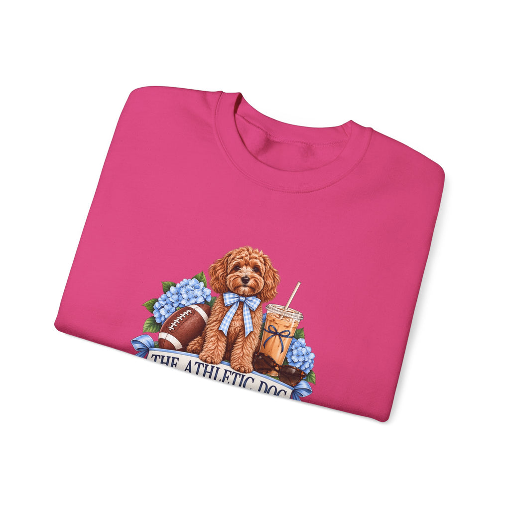 Dog Mom Football Crewneck Sweatshirt