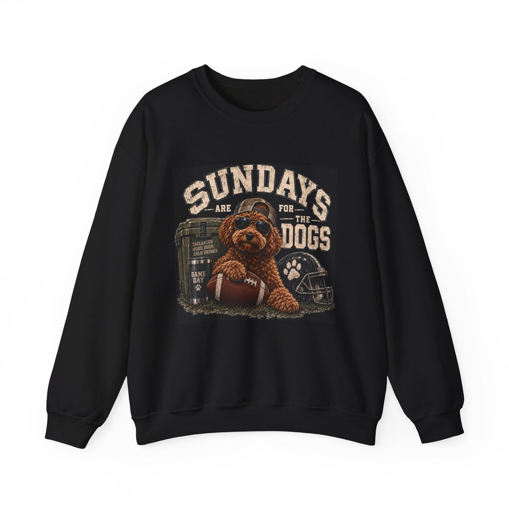 Sundays Are for the Dogs Football Crewneck Sweatshirt