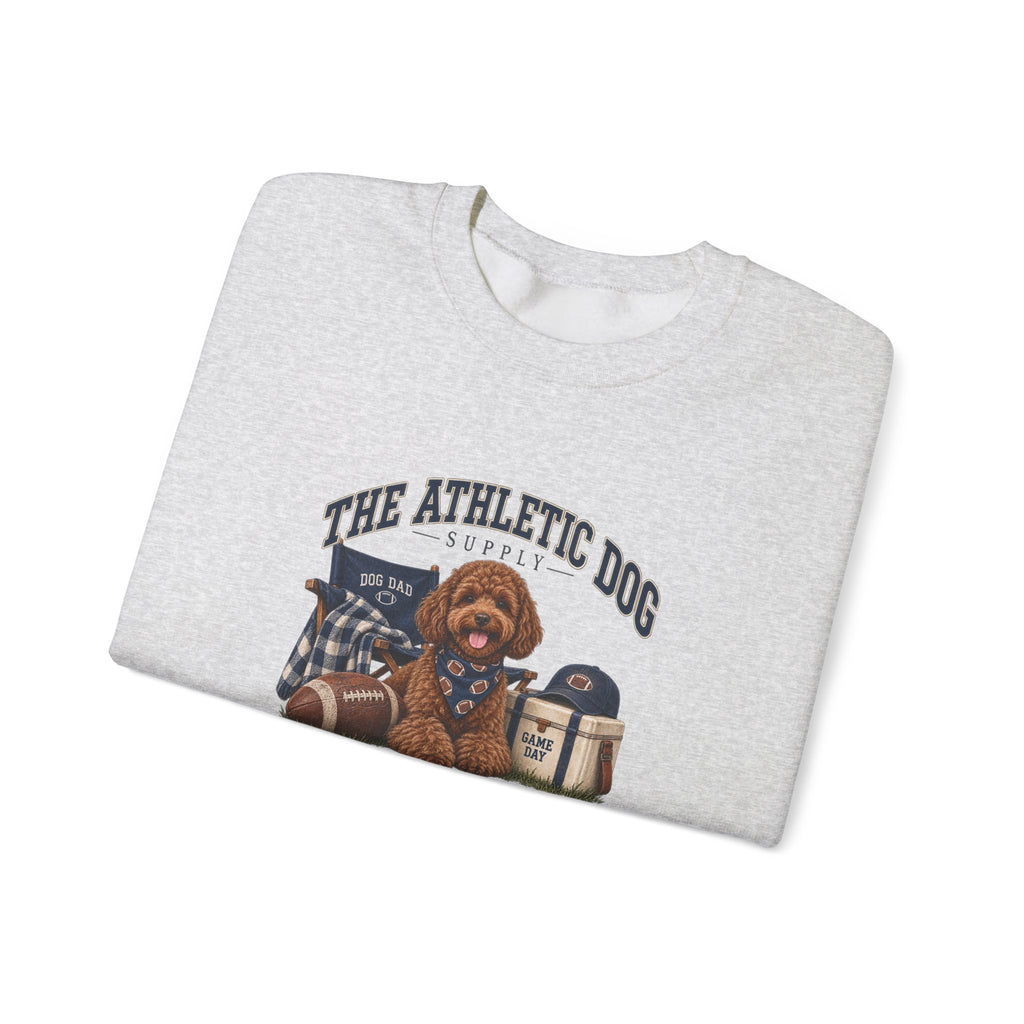 Dog Dad Football Crewneck Sweatshirt