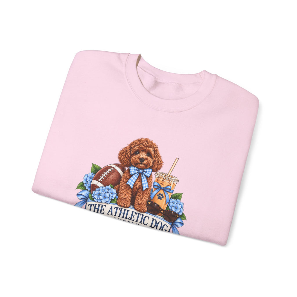 Dog Mom Football Crewneck Sweatshirt