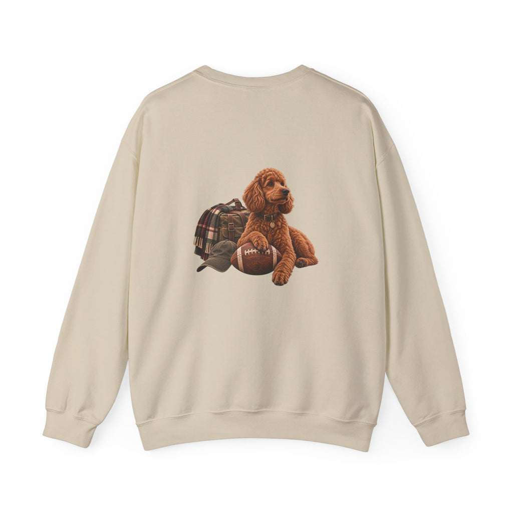 Poodle Football Crewneck Sweatshirt
