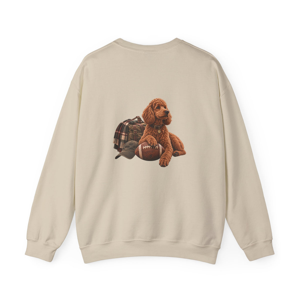 Poodle Football Crewneck Sweatshirt